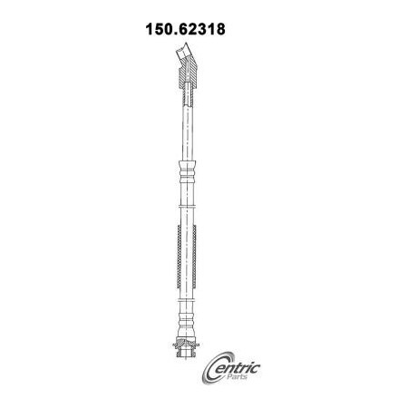 Centric Brake Hose, Parts 150.62318 150.62318